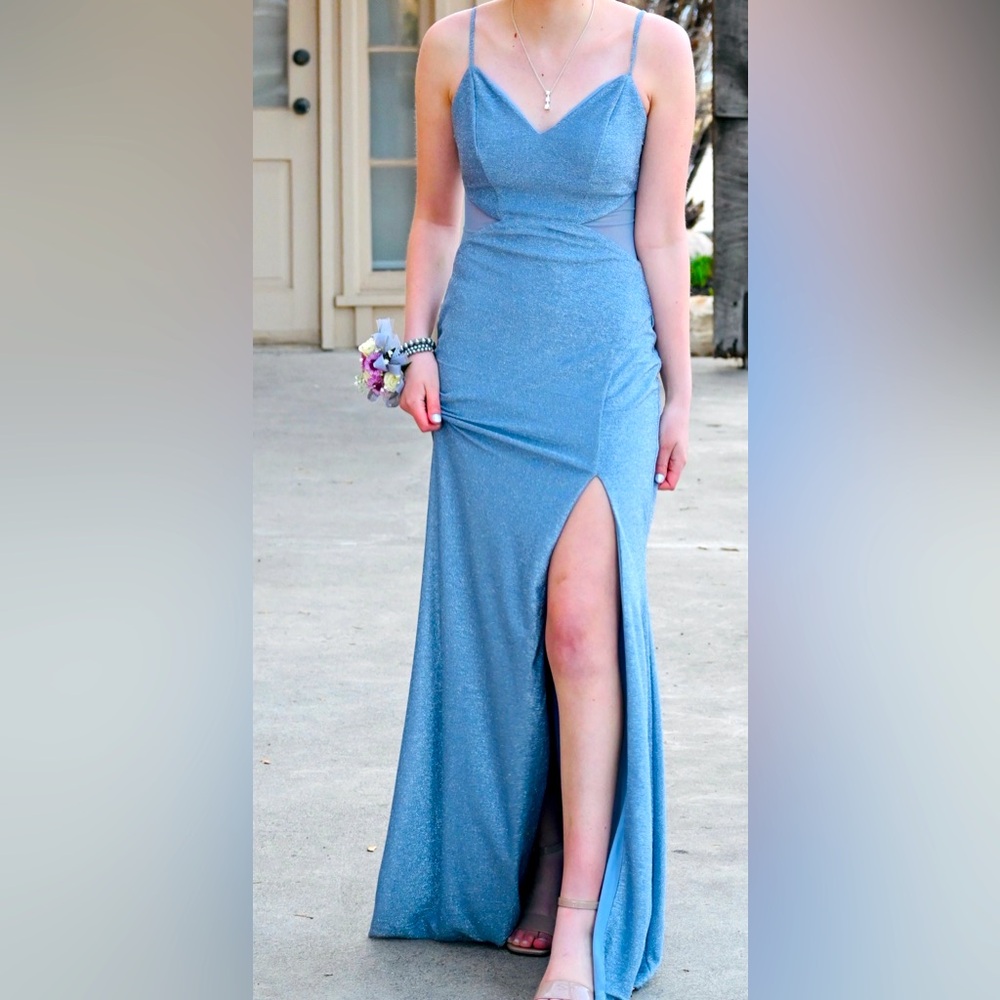 elegant lavender, prom dress